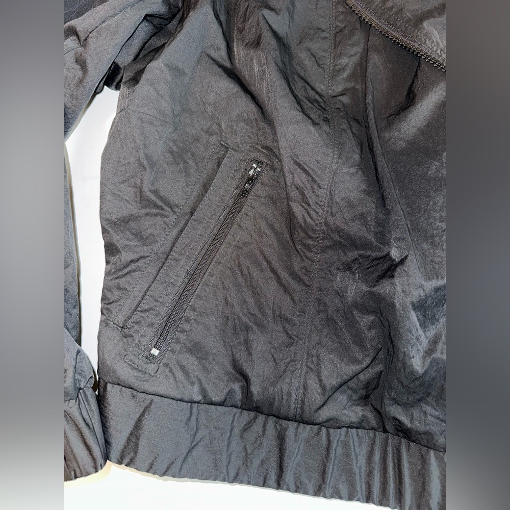 Lane Bryant Black Collared Rain Jacket Women’s Size 22/24 Zip Up Waterproof - Picture 5 of 9